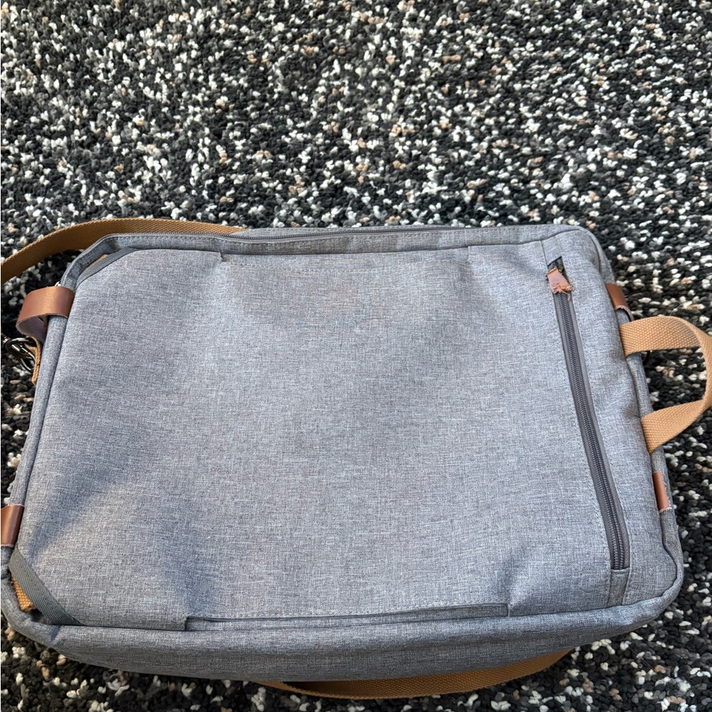 Gray Messenger Bag for Men - Picture 3 of 3